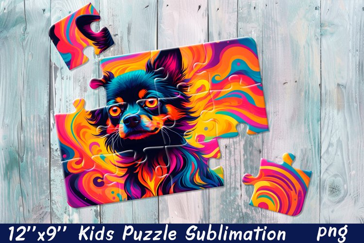Rainbow dog| Summer Sublimation Puzzle