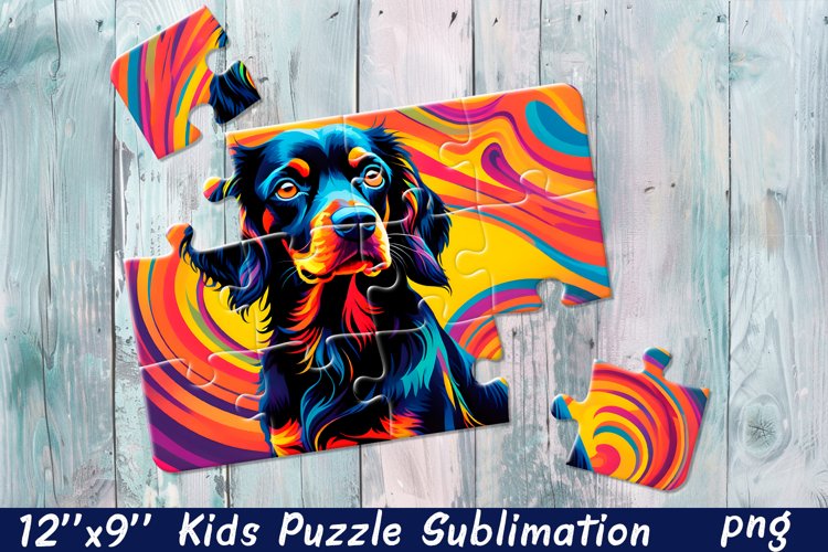 Rainbow dog| Summer Sublimation Puzzle