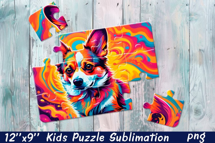Rainbow dog| Summer Sublimation Puzzle