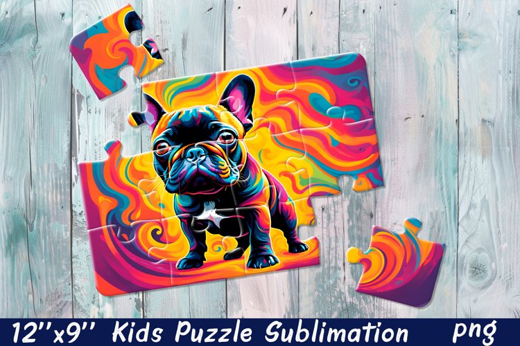 Rainbow dog| Summer Sublimation Puzzle