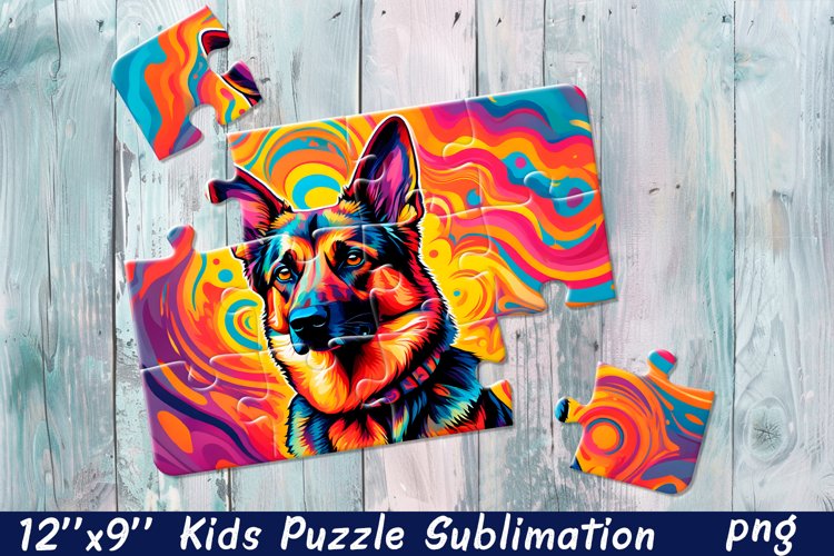 Rainbow dog| Summer Sublimation Puzzle