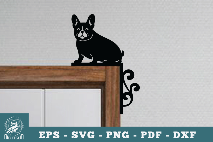 Dog Door Corner Lasercut SVG