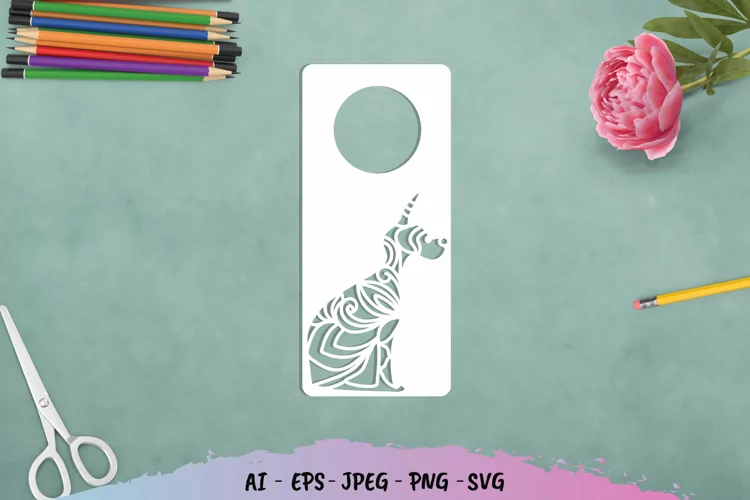 Dog Door Tag - Do Not Disturb SVG File