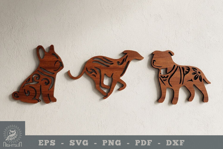 Dog Lasercut Wall Decoration example image 1