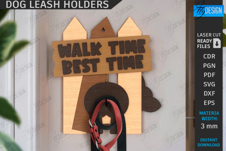 Dog Leash Holder Svg Image 11