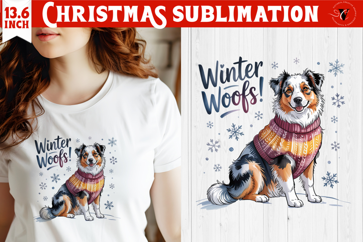 Christmas Dogs sublimation | Christmas Dog lover clipart