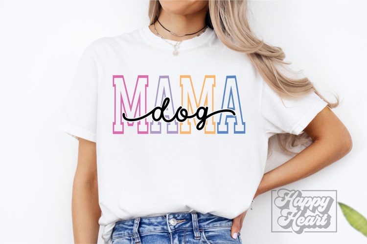 Dog Mama SVG - Dog Quote PNG Dog Mom Fur Mama Shirt Varsity