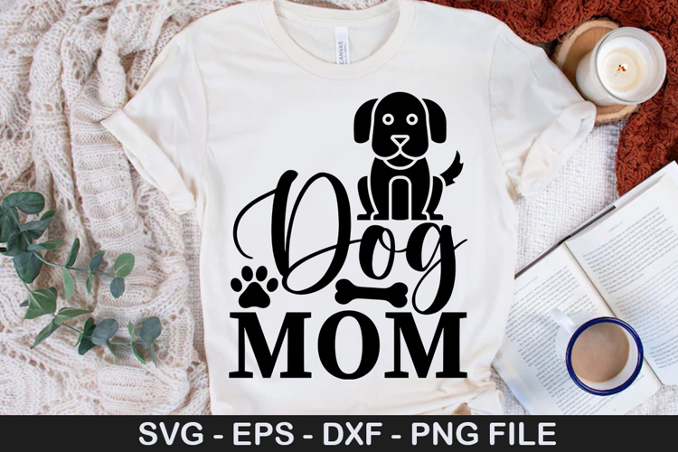 Dog Mom SVG - Dog Bandana Design