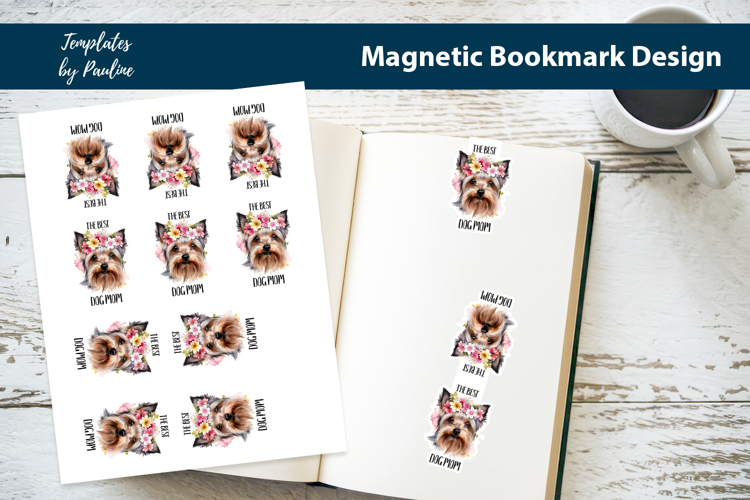 Dog Magnetic Bookmark, Yorkie Bookmark, Best Dog Mom
