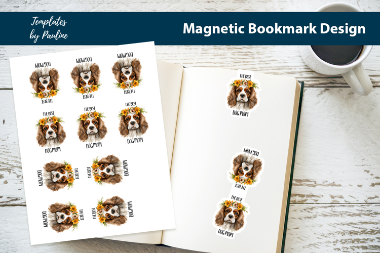 Dog Magnetic Bookmark, Spaniel Bookmark, Best Dog Mom