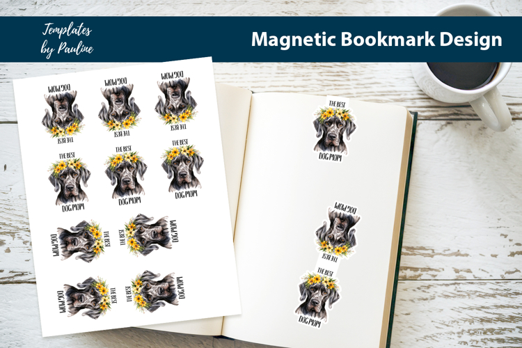 Dog Magnetic Bookmark, Great Dane Bookmark, Best Dog Mom