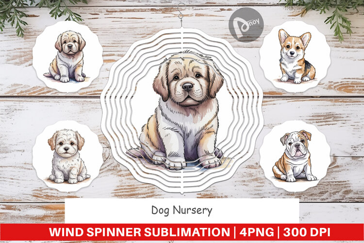 Wind Spinner Dog Nursery example image 1