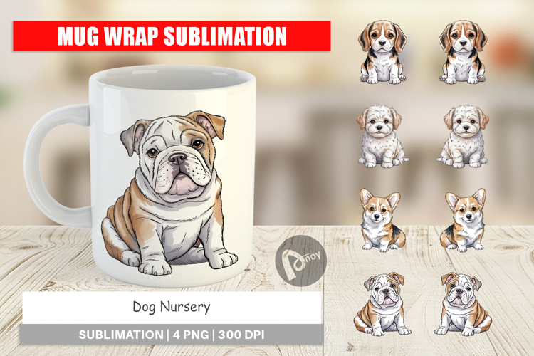 Mug Wrap Dog Nursery