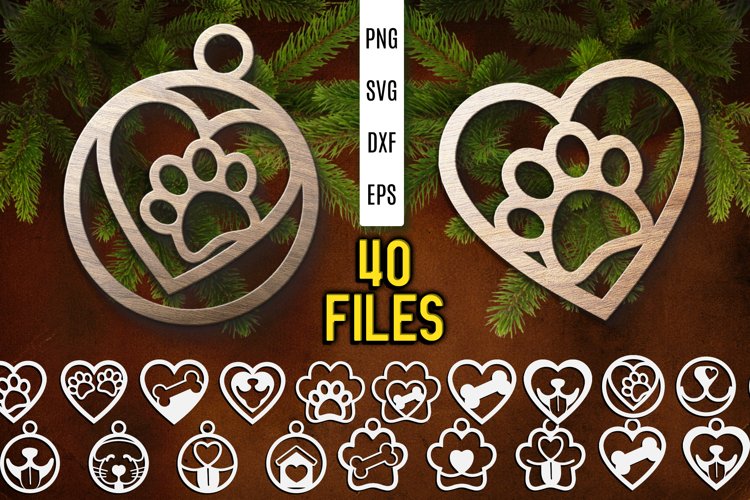 thumbnail image 2 of Personalized Pet Ornaments 2022 - Custom Dog Ornament 2022 - Dog Christmas Ornaments Dog Paw Ornament Dog Ornaments For Christmas Tree 2022 - Free Customization 2 of 10