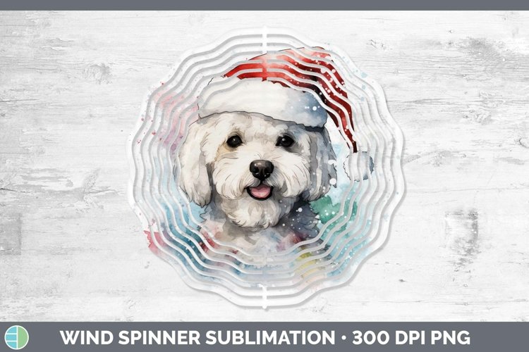 GorgeousDog Santa Hat Wind Spinner design.