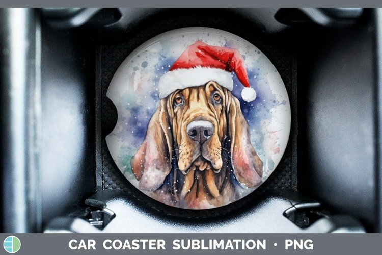 GorgeousDog Santa Hat Car Coaster design.