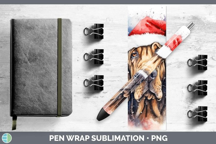 GorgeousDog Santa Hat Pen Wrap design.