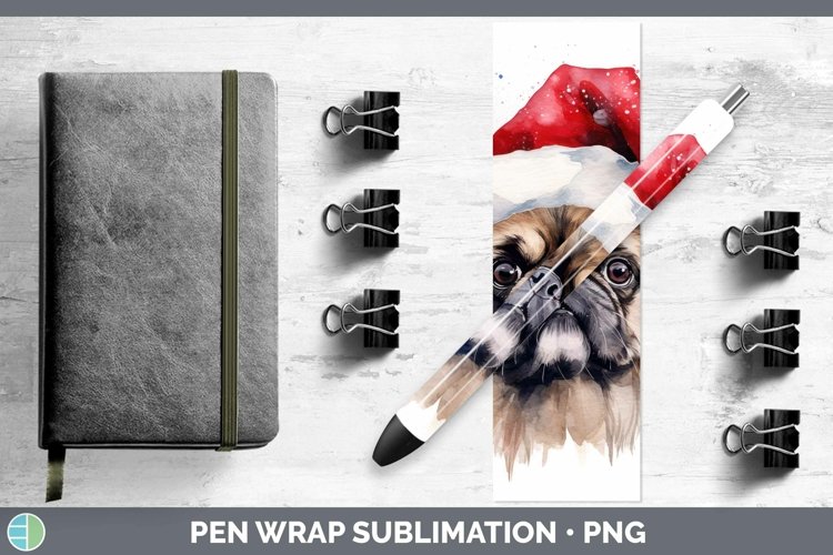 GorgeousDog Santa Hat Pen Wrap design.