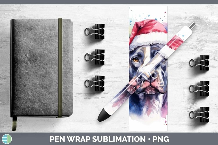 GorgeousDog Santa Hat Pen Wrap design.