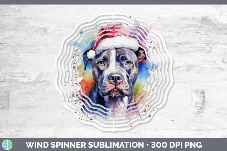 GorgeousDog Santa Hat Wind Spinner design.