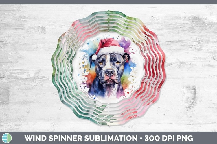 GorgeousDog Santa Hat Wind Spinner design.