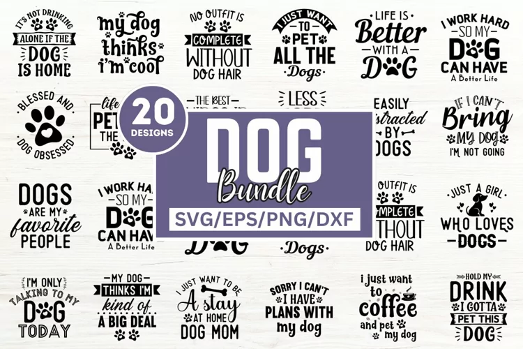 Dog Svg Bundle, Dog Cut Files, Dog Mom Svg, Dog Lover Svg