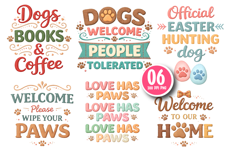 Dog Sublimation PNG, Dog Mama PNG, Faux Yarn Dog Quotes PNG