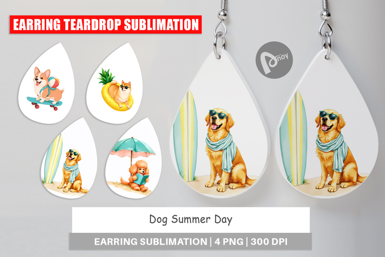 Earring Summer Dog Day