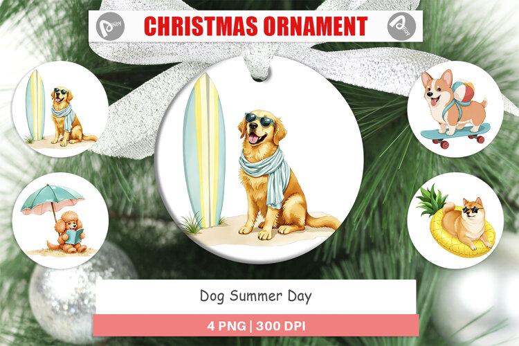 Ornament Summer Dog Day example image 1