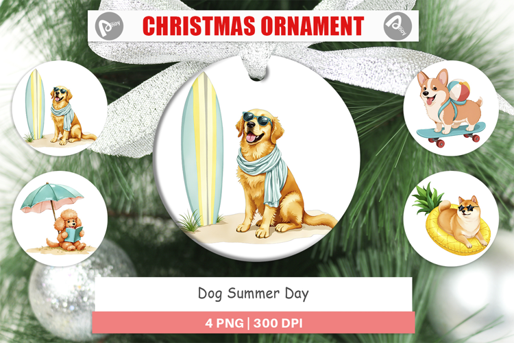 Ornament Summer Dog Day