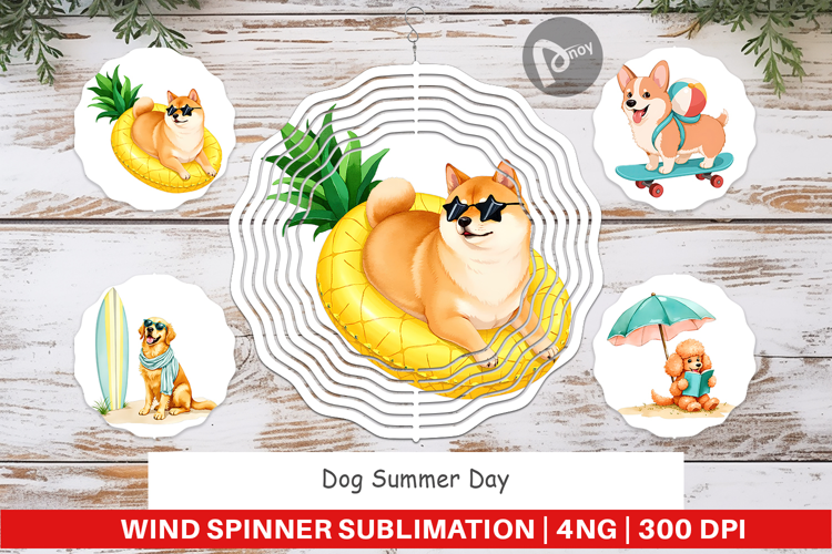 Wind Spinner Summer Dog Day