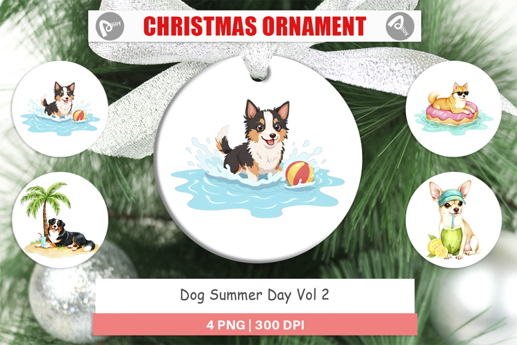 Ornament Summer Dog Day