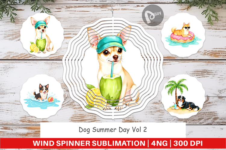Wind Spinner Summer Dog Day