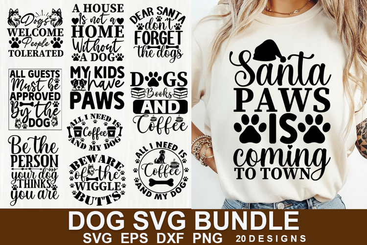 Dog SVG Bundle | Cute and Funny Pet Lover Quote Cut File