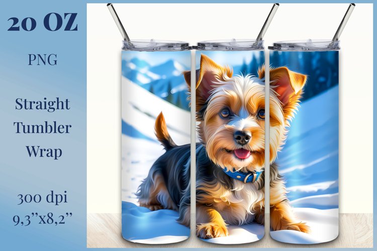 Dog Tumbler Sublimation/Watercolor Tumbler Wrap/Png file