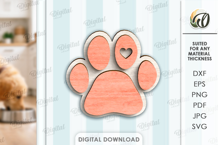 Dog Valentines Day Tiered Tray Laser Cut. Wall Decor SVG