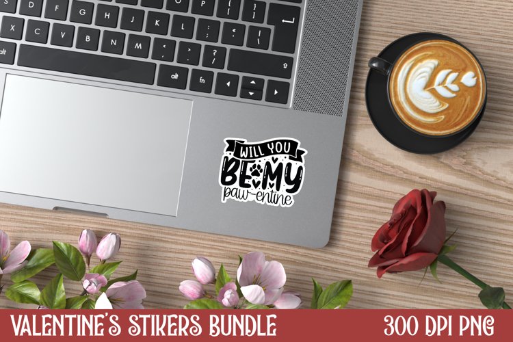 Will you be my paw-entine Sticker