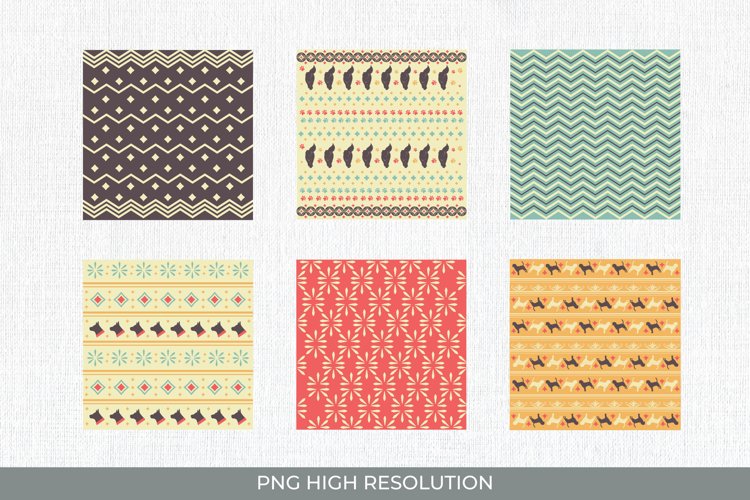 Dog Vintage Pattern Paper Pack example image 1