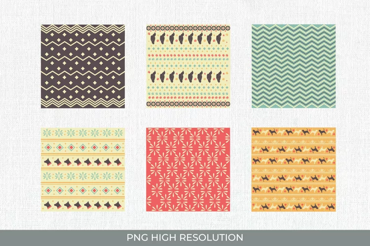 Dog Vintage Pattern Paper Pack