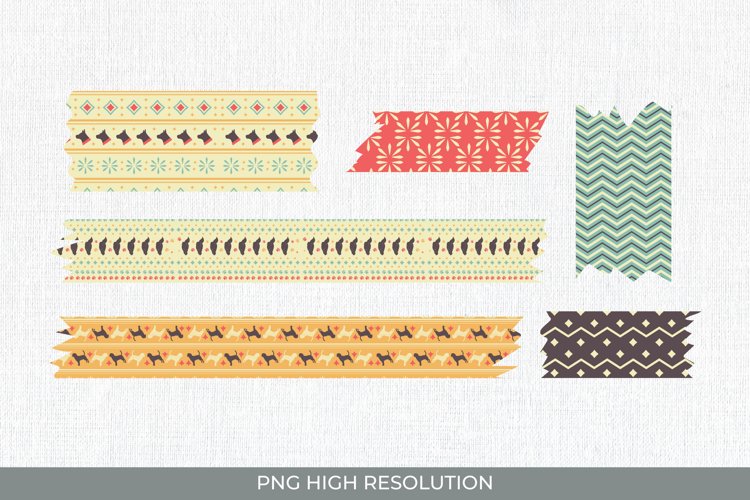 Dog Vintage Patterned Tape example image 1