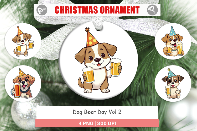 Ornament Dog Beer Day