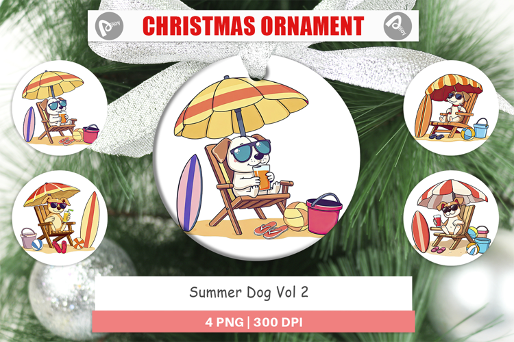 Ornament Summer Dog