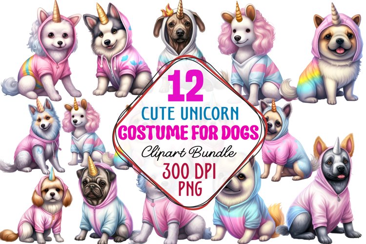Cute Unicorn Clipart Image 11