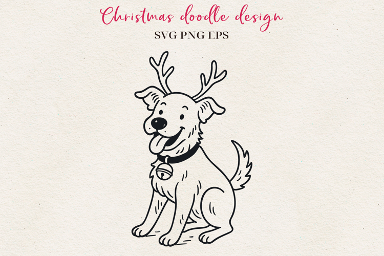 Hand-Drawn Christmas Character | Festive Ink Art SVG PNG EPS
