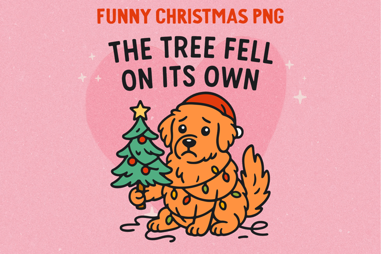 Funny Sarcastic Christmas Illustration, Sublimation PNG.