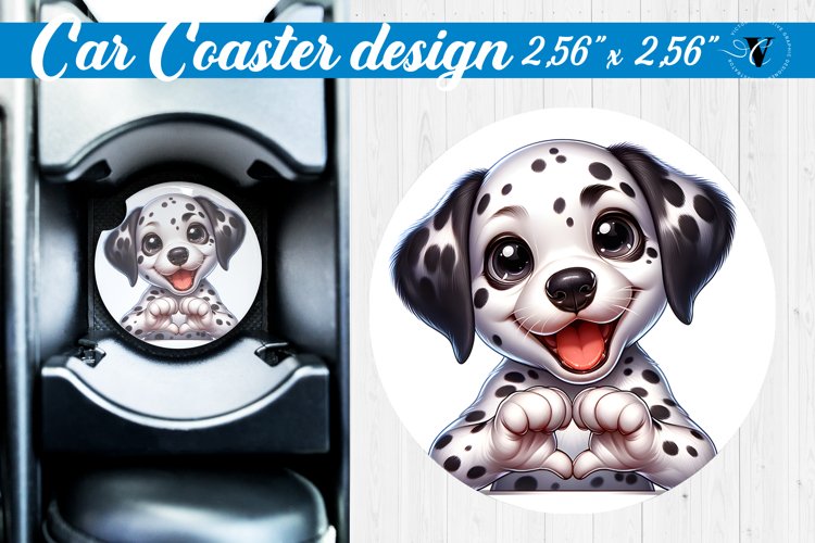Car Coaster | Dog Car coaster example image 1