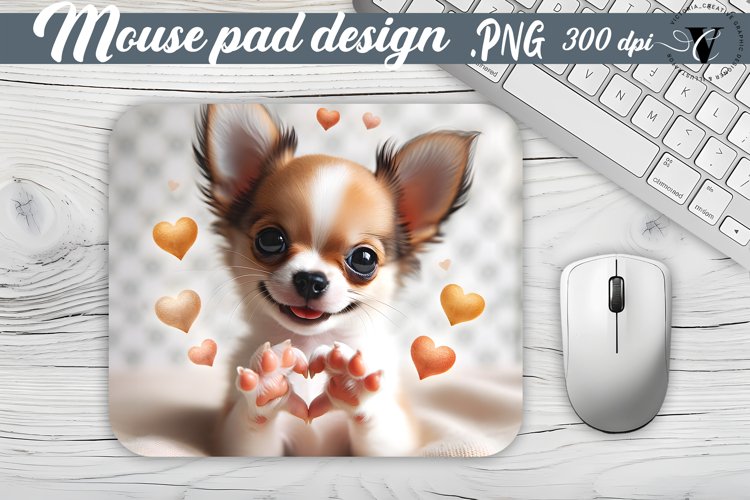 Mouse Pad | Dog sublimation mouse pad example image 1