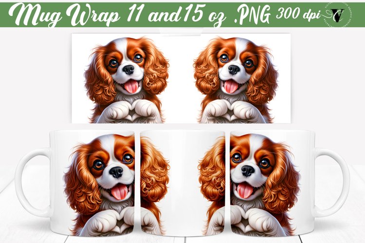Mug wrap | Dog Mug | Spaniel