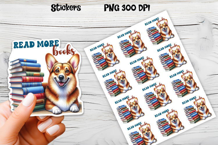Funny dog stickers printable | Printable dog book stickers