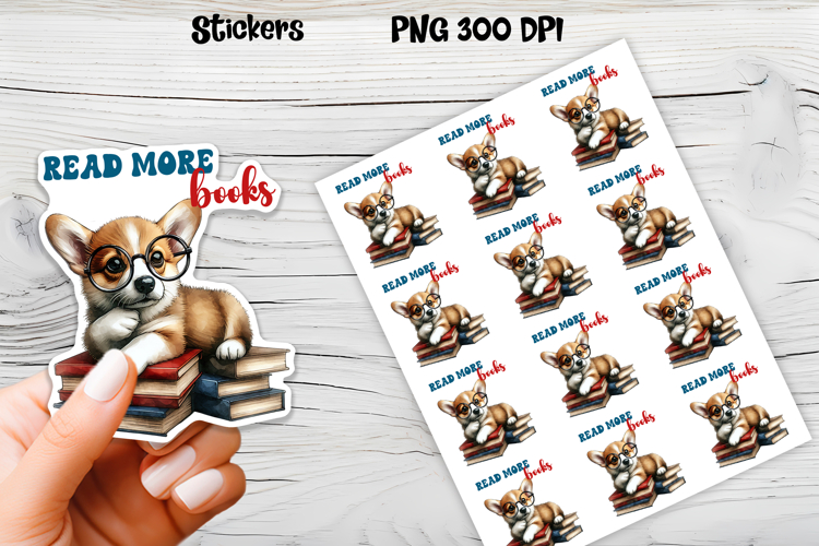 Funny dog stickers printable | Printable dog book stickers